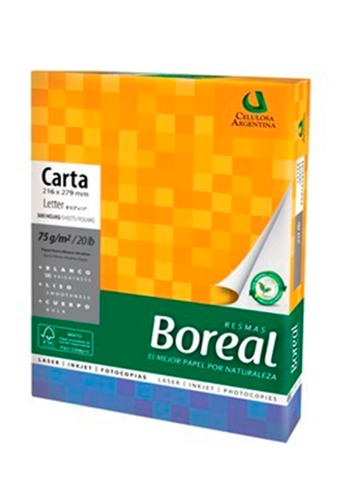 RTA.BOREAL E.BCO. CARTA A 21,6X27,9 75GR